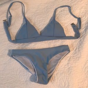 cute and comfortable baby blue bikini!